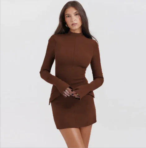 Schickes Slimline Langarm Midi