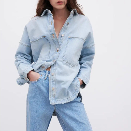 Autumn Chic Women's Shirt Jacket - ModaFamilies Autumn Chic Women's Shirt Jacket - ModaFamilies | Product Image or Size Chart