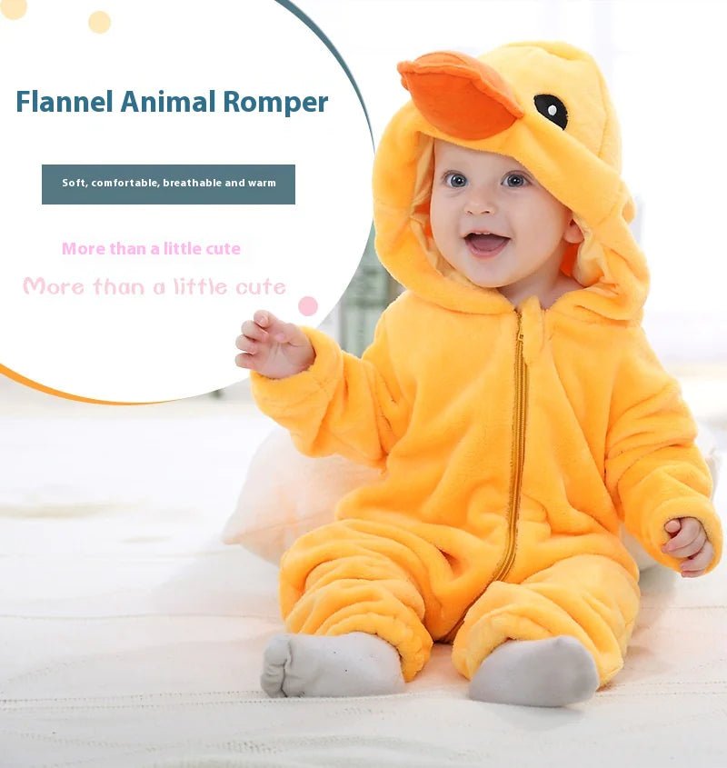 Baby Jumpsuit Newborn Flannel Animal Romper - ModaFamilies Baby Jumpsuit Newborn Flannel Animal Romper - ModaFamilies | Product Image or Size Chart