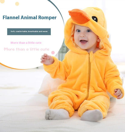 Baby Jumpsuit Newborn Flannel Animal Romper - ModaFamilies Baby Jumpsuit Newborn Flannel Animal Romper - ModaFamilies | Product Image or Size Chart