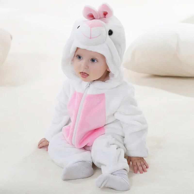 Baby Jumpsuit Newborn Flannel Animal Romper - ModaFamilies Baby Jumpsuit Newborn Flannel Animal Romper - ModaFamilies | Product Image or Size Chart