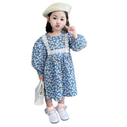 Blossom Beauty – Long - Sleeved Floral Cotton Dress for Girls - ModaFamilies Blossom Beauty – Long - Sleeved Floral Cotton Dress for Girls - ModaFamilies | Product Image or Size Chart