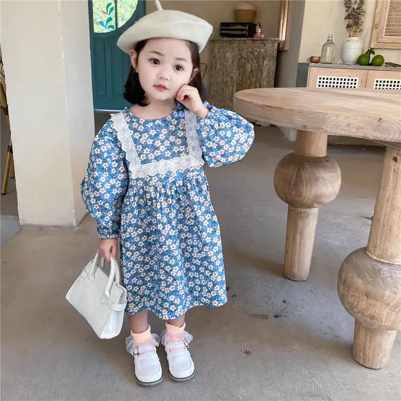 Blossom Beauty – Long - Sleeved Floral Cotton Dress for Girls - ModaFamilies Blossom Beauty – Long - Sleeved Floral Cotton Dress for Girls - ModaFamilies | Product Image or Size Chart