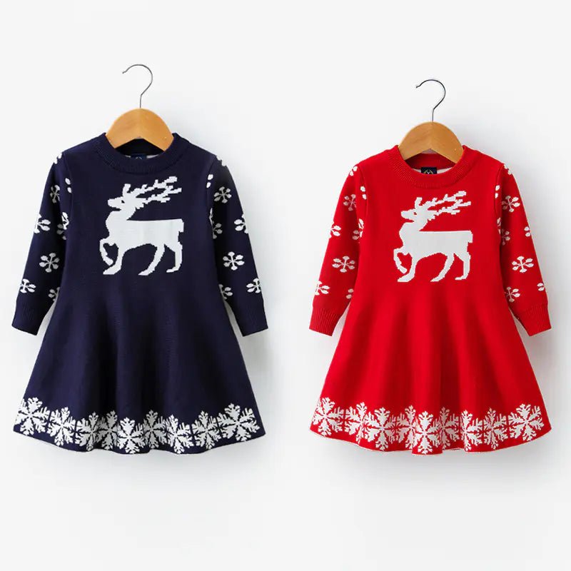 Cozy Elegance – Girls' Long Sleeve Cotton Knit Dress - ModaFamilies Cozy Elegance – Girls' Long Sleeve Cotton Knit Dress - ModaFamilies | Product Image or Size Chart