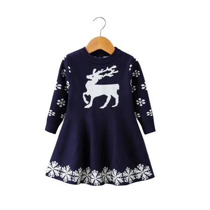 Cozy Elegance – Girls' Long Sleeve Cotton Knit Dress - ModaFamilies Cozy Elegance – Girls' Long Sleeve Cotton Knit Dress - ModaFamilies | Product Image or Size Chart