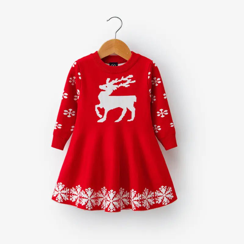 Cozy Elegance – Girls' Long Sleeve Cotton Knit Dress - ModaFamilies Cozy Elegance – Girls' Long Sleeve Cotton Knit Dress - ModaFamilies | Product Image or Size Chart