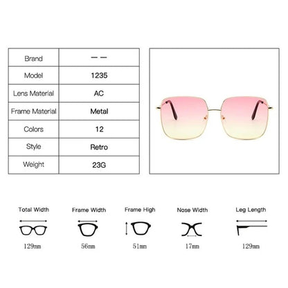 Elegant Square Sunglasses - ModaFamilies Elegant Square Sunglasses - ModaFamilies | Product Image or Size Chart