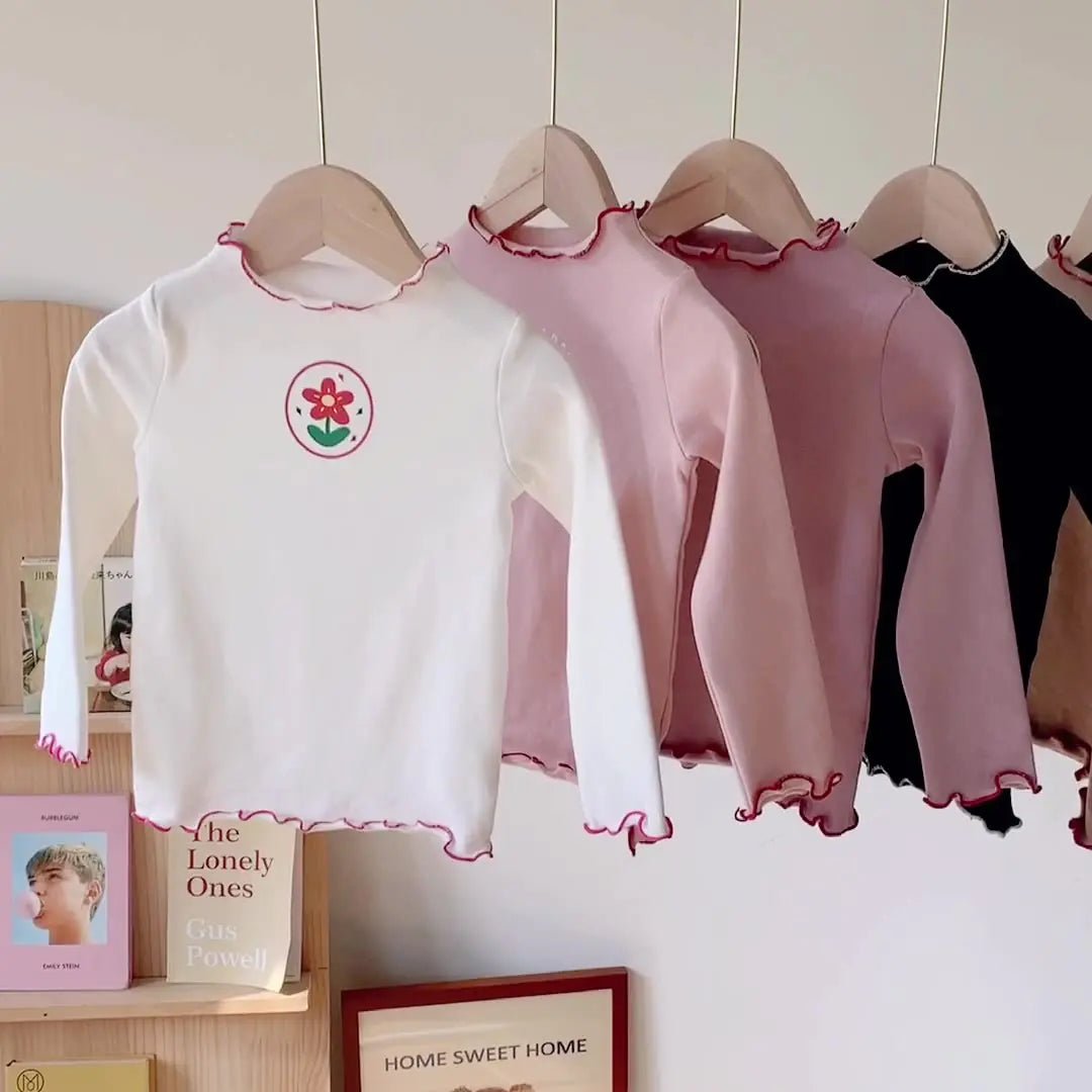 Girls' Cotton Long - Sleeved T-Shirt – Soft, Versatile & Stylish | Sizes 90–140 - ModaFamilies Girls' Cotton Long - Sleeved T-Shirt – Soft, Versatile & Stylish | Sizes 90–140 - ModaFamilies | Product Image or Size Chart