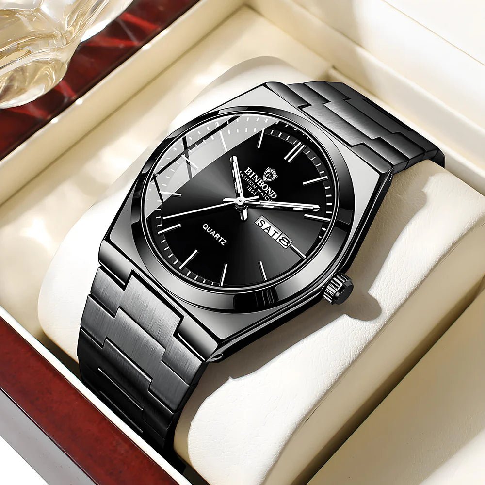 Men's Elegant Quartz Steel Watch - ModaFamilies Men's Elegant Quartz Steel Watch - ModaFamilies | Product Image or Size Chart
