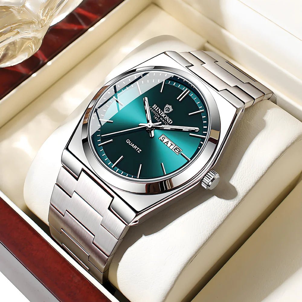 Men's Elegant Quartz Steel Watch - ModaFamilies Men's Elegant Quartz Steel Watch - ModaFamilies | Product Image or Size Chart