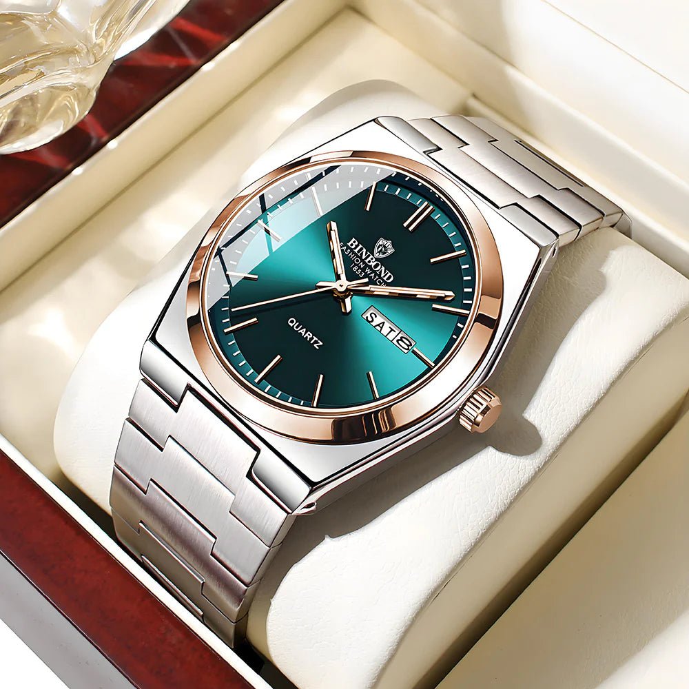 Men's Elegant Quartz Steel Watch - ModaFamilies Men's Elegant Quartz Steel Watch - ModaFamilies | Product Image or Size Chart