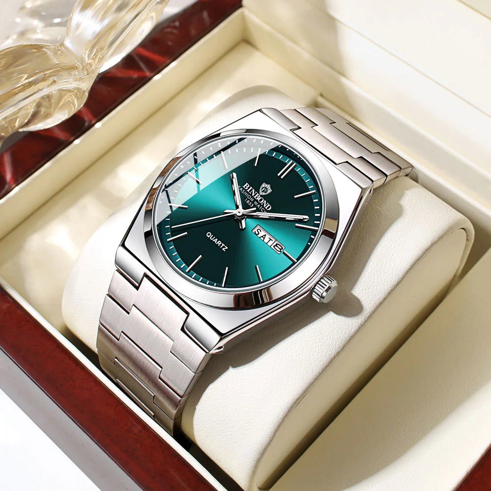 Men's Elegant Quartz Steel Watch - ModaFamilies Men's Elegant Quartz Steel Watch - ModaFamilies | Product Image or Size Chart