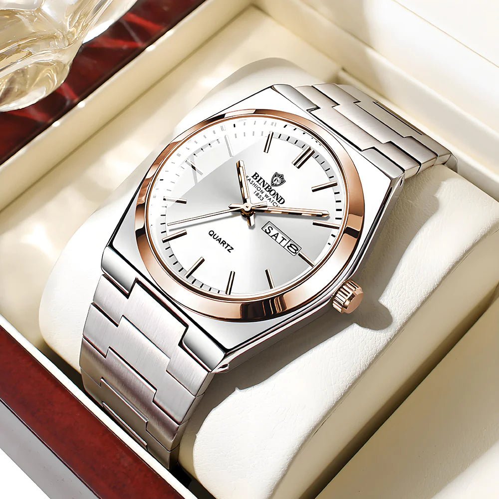 Men's Elegant Quartz Steel Watch - ModaFamilies Men's Elegant Quartz Steel Watch - ModaFamilies | Product Image or Size Chart