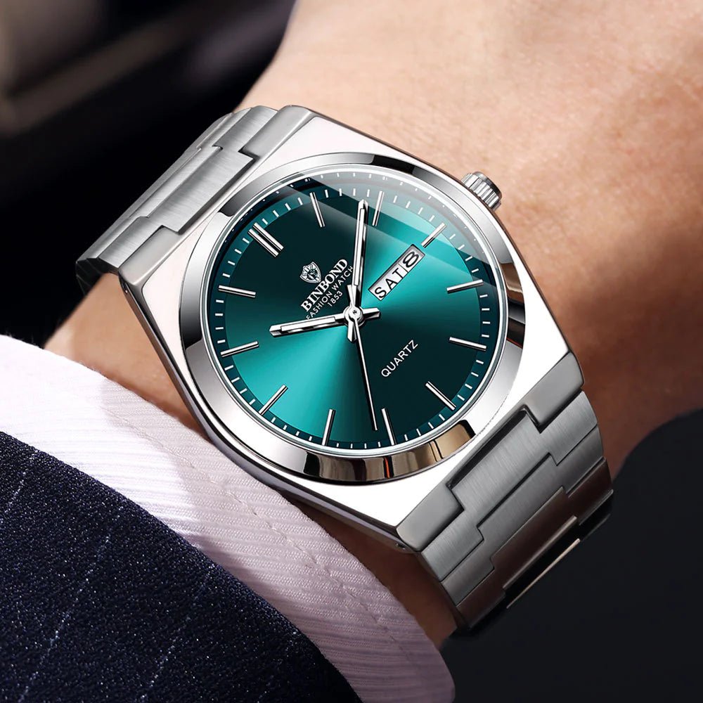 Men's Elegant Quartz Steel Watch - ModaFamilies Men's Elegant Quartz Steel Watch - ModaFamilies | Product Image or Size Chart
