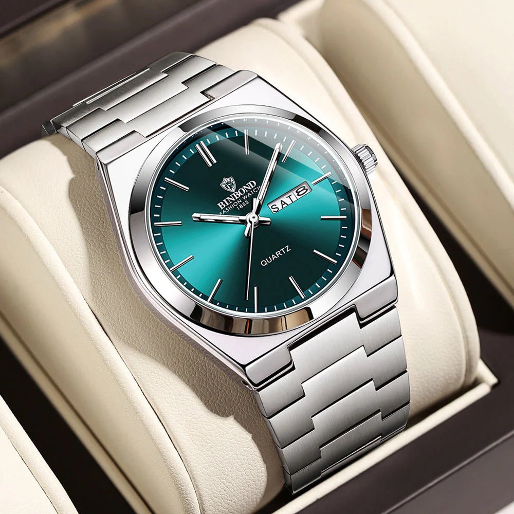 Men's Elegant Quartz Steel Watch - ModaFamilies Men's Elegant Quartz Steel Watch - ModaFamilies | Product Image or Size Chart