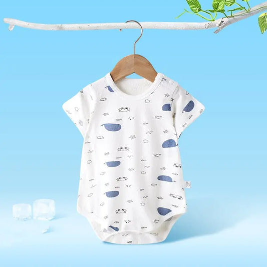 Newborn Summer Triangle Romper for Baby Girls & Boys - ModaFamilies Newborn Summer Triangle Romper for Baby Girls & Boys - ModaFamilies | Product Image or Size Chart