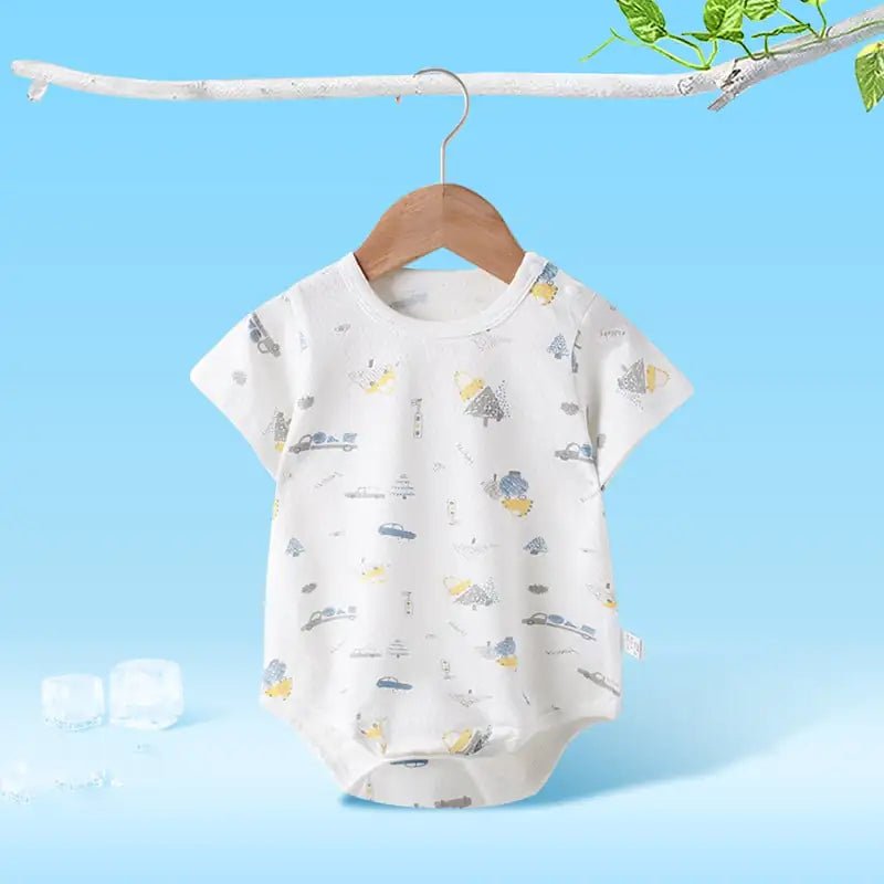 Newborn Summer Triangle Romper for Baby Girls & Boys - ModaFamilies Newborn Summer Triangle Romper for Baby Girls & Boys - ModaFamilies | Product Image or Size Chart