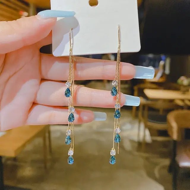 Opal Blossom Tassel Earring Collection - ModaFamilies Opal Blossom Tassel Earring Collection - ModaFamilies | Product Image or Size Chart