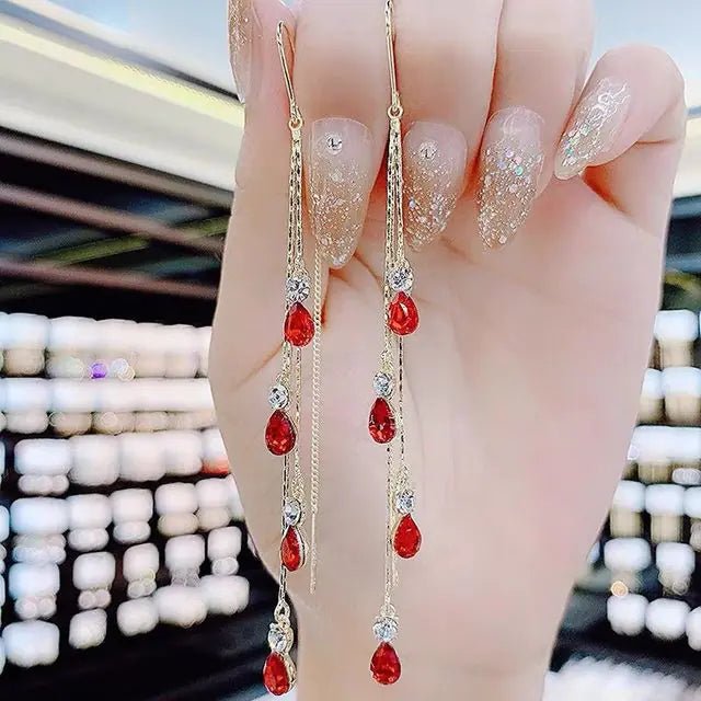 Opal Blossom Tassel Earring Collection - ModaFamilies Opal Blossom Tassel Earring Collection - ModaFamilies | Product Image or Size Chart