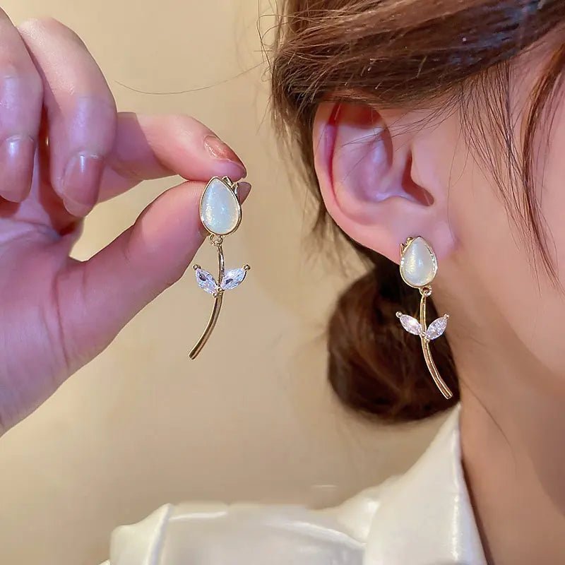 Opal Blossom Tassel Earring Collection - ModaFamilies Opal Blossom Tassel Earring Collection - ModaFamilies | Product Image or Size Chart