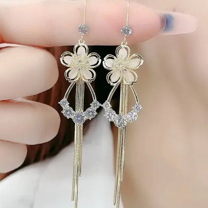 Opal Blossom Tassel Earring Collection - ModaFamilies Opal Blossom Tassel Earring Collection - ModaFamilies | Product Image or Size Chart