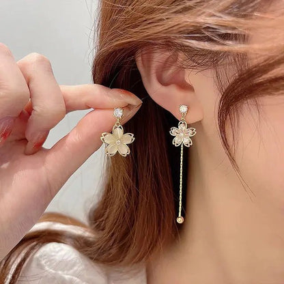 Opal Blossom Tassel Earring Collection - ModaFamilies Opal Blossom Tassel Earring Collection - ModaFamilies | Product Image or Size Chart