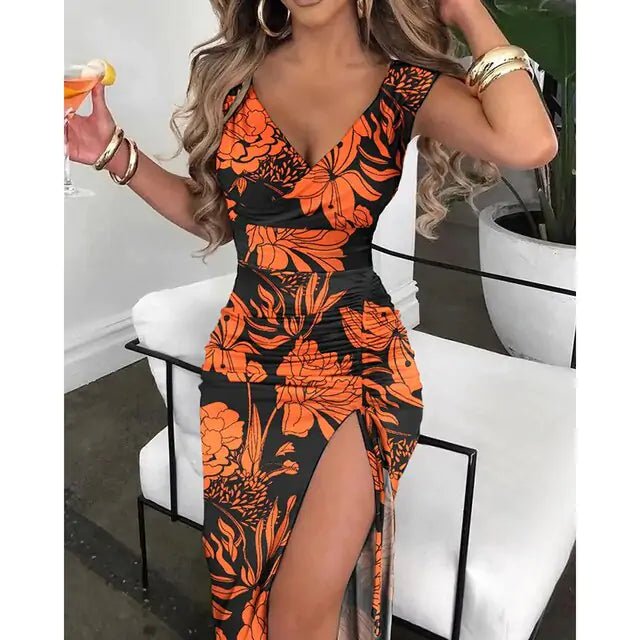 Summer Women's V - Neck Bodycon Dress – Casual, Elegant & Perfect for Beach Parties - ModaFamilies Summer Women's V - Neck Bodycon Dress – Casual, Elegant & Perfect for Beach Parties - ModaFamilies | Product Image or Size Chart