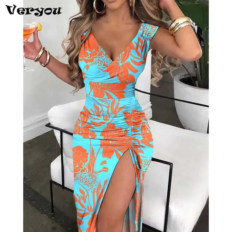Summer Women's V - Neck Bodycon Dress – Casual, Elegant & Perfect for Beach Parties - ModaFamilies Summer Women's V - Neck Bodycon Dress – Casual, Elegant & Perfect for Beach Parties - ModaFamilies | Product Image or Size Chart