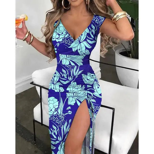 Summer Women's V - Neck Bodycon Dress – Casual, Elegant & Perfect for Beach Parties - ModaFamilies Summer Women's V - Neck Bodycon Dress – Casual, Elegant & Perfect for Beach Parties - ModaFamilies | Product Image or Size Chart