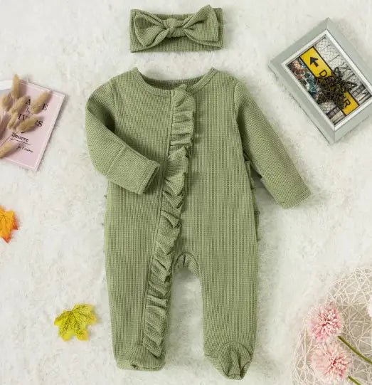 Zipper Lace Baby Romper – Candy Color Footed Onesie - ModaFamilies Zipper Lace Baby Romper – Candy Color Footed Onesie - ModaFamilies | Product Image or Size Chart